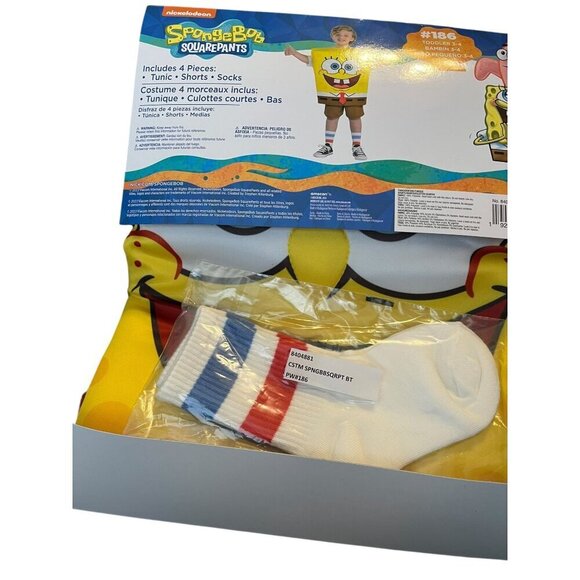 SpongeBob Squarepants Toddler 3-4 Halloween Costume, Dress Up - Picture 3 of 7
